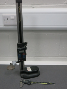 Mitutoyo HDS Digimatic Height Gauge, Model HDS-G12", S/N 1549 & Digimatic Absolute Gauge.
