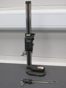 Mitutoyo HDS Digimatic Height Gauge, Model HDS-G12", S/N 1543 & Digimatic Absolute Gauge.