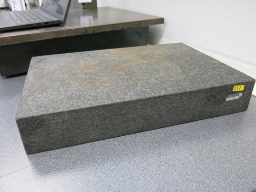 Granite Testing Block. Size H75 x 453 x 300mm.