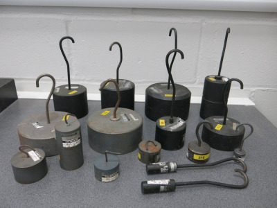 16 x Testing Hanging Weights.