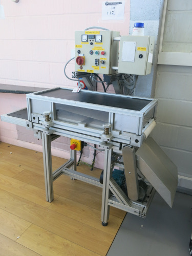 Bespoke Twin Belt Heated Conveyor System 90cm Long.