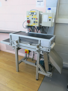 Bespoke Twin Belt Heated Conveyor System 90cm Long.