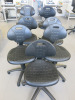 7 x Height Adjustable Workshop Machine Operator Chairs. - 3