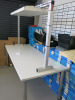 Custom Built Bench with Overhead Inspection Light Fitted. - 3