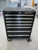Max 7 Drawer Mobile Tool Cabinet in Black.