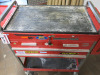 Blue Point Mobile Tool Cabinet with Draws, Lift Up, Shelf & Locked Screw Driver Cabinet with Keys. - 3
