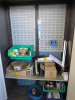 Two Door Metal Cupboard and Contents Included (As Viewed/Pictured).
