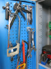 Two Door Blue Metal Lockable Tool Cupboard with Key & Entire Contents to Include: Hand/Power Tools, Boxed Gauges, Calibration Sets, Tool Sets, Tap & Die Sets, Spanners, Adjustable, Wrenches, Clamps, Drill Bits, Laser Level, Hack Saws Etc (As Viewed/Pictur - 11