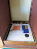Radical Toolmakers Microscope, Model RTM-500, with Manual, Accessories, Cover & Wood Cabinet. - 5