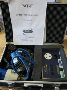 Tele Products Pat-IT Pat Tester in Case with Manual