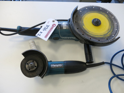 2 x Makita Angle Grinders (115mm & 230mm).