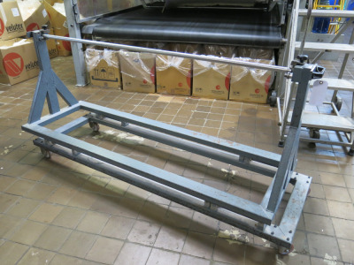 1.7m Wide Mobile Roll Material Stand.