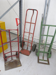 3 x Metal Sack Barrows.