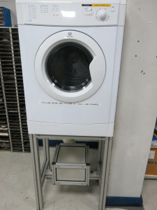 Indesit IDV65 Tumble Dryer on Bespoke Stand with Filter.