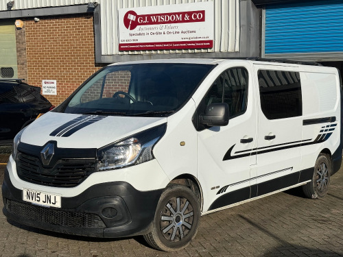 NY15 JNJ: (2015) Renault Traffic LL29 Business DCI Crew Cab Van in White. Diesel, 1598cc, Mileage 135,957, MOT Expires November 2026. Comes with 1 x Key and V5 Document. NOTE: battery may require re-charge or replacement, engine management light showing a