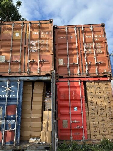 64 x Assorted 20ft Shipping Containers to Include All Stock
