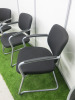 5 x Connection Havana Medium Back, Black Fabric Chairs, with Chrome Legs. - 2