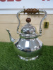The East India Company Silver Plated Samovar in Original Wooden Box. NOTE: missing burner holder. - 2