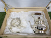 The East India Company Silver Plated Samovar in Original Wooden Box. NOTE: missing burner holder. - 8