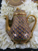 The East India Company Royal Bone China Benjarong 18ct Gold Hand Painted Set in Presentation Case to Include: 1 x Tea Pot, 1 x Milk Jug, 1 x Sugar Bowl with Lid, 6 x Tea Cups & 6 x Saucers. - 2