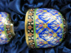 The East India Company Royal Bone China Benjarong 18ct Gold Hand Painted Tea Set in Presentation Case to Include: 1 x Tea Pot, 8 x Cups & 1 x China Tray. - 3