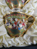 The East India Company Royal Bone China Benjarong 18ct Gold Hand Painted Tea Set in Presentation Case to Include: 1 x Tea Pot, 1 x Milk Jug, 1 x Sugar Bowl with Lid, 5 x Cups & 6 x Saucers. NOTE: missing 1 x cup. - 3