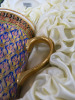 The East India Company Royal Bone China Benjarong 18ct Gold Hand Painted Set Of 4 Mugs with Strainer & Lid in Presentation Box. - 3