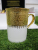 The East India Company Royal Bone China Tong Noon 18ct Gold Hand Painted Set of 6 Mugs with Strainer & Lid in White Presenation Box. - 3