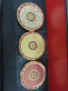 The East India Company Royal Bone China Benjarong 18ct Gold Hand Painted Set of 6 Assorted Mugs with Strainer & Lid in Red Presenation Box. - 5