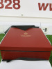 The East India Company Royal Bone China Tong Noon Platinum Hand Painted Set of 6 Mugs in Red Presenation Box. - 5