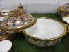 82 x Pieces of The East India Company Royal Bone China Banjarong 18ct Gold Hand Painted Crockery to Include: 1 x Large Coffee Pot, 2 x Tea Pots, 2 x Small Coffee Pots, 4 x Milk Jugs, 4 x Sugar Bowls with Lids, 2 x Large Dishes with Lids, 2 x Large Bowls, - 11
