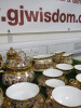 82 x Pieces of The East India Company Royal Bone China Banjarong 18ct Gold Hand Painted Crockery to Include: 1 x Large Coffee Pot, 2 x Tea Pots, 2 x Small Coffee Pots, 4 x Milk Jugs, 4 x Sugar Bowls with Lids, 2 x Large Dishes with Lids, 2 x Large Bowls, - 13