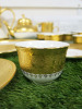 29 x Pieces of The East India Company Royal Bone China Toon Noon 18ct Gold Hand Painted Crockery to Include: 1 x Coffee Pot, 1 x Tea Pot, 8 x Tea Cups, 8 x Saucers, 6 x Small Cups, 1 x Mug with Strainer & Lid, 2 x Sugar Bowls with 1 Lid & 1 x Tray. - 7