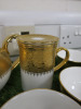 29 x Pieces of The East India Company Royal Bone China Toon Noon 18ct Gold Hand Painted Crockery to Include: 1 x Coffee Pot, 1 x Tea Pot, 8 x Tea Cups, 8 x Saucers, 6 x Small Cups, 1 x Mug with Strainer & Lid, 2 x Sugar Bowls with 1 Lid & 1 x Tray. - 8