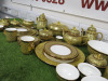 40 x Pieces of The East India Company Royal Bone China Benjarong 18ct Gold Hand Painted Crockery to Include: 3 x Coffee Pot, 1 x Tea Pot,2 x Milk Jugs, 4 x Sugar Bowls, 3 with Lids, 1 x Sauce Boat with Saucer, 1 x Large Dish with Lid, 1 x Large Bowl, 1 x - 3