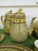 40 x Pieces of The East India Company Royal Bone China Benjarong 18ct Gold Hand Painted Crockery to Include: 3 x Coffee Pot, 1 x Tea Pot,2 x Milk Jugs, 4 x Sugar Bowls, 3 with Lids, 1 x Sauce Boat with Saucer, 1 x Large Dish with Lid, 1 x Large Bowl, 1 x - 4