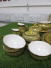 40 x Pieces of The East India Company Royal Bone China Benjarong 18ct Gold Hand Painted Crockery to Include: 3 x Coffee Pot, 1 x Tea Pot,2 x Milk Jugs, 4 x Sugar Bowls, 3 with Lids, 1 x Sauce Boat with Saucer, 1 x Large Dish with Lid, 1 x Large Bowl, 1 x - 7