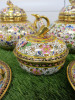 15 x Pieces of The East India Company Royal Bone China Benjarong 18ct Gold Hand Painted Crockery to Include: 2 x Tea Pot, 3 x Milk Jugs, 1 x Sugar Bowls with Lid, 5 x Tea Cups & 4 x Saucers. - 4