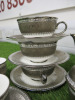 25 x Pieces of The East India Company Royal Bone China Toon Noon 18ct Gold Hand Painted Crockery to Include: 2 x Tea Pot, 6 x Milk Jugs, 4 x Sugar Bowls with 2 Lids, 3 x Tea Cups & 3 x Saucers, 4 x Coffee Cups, 2 x Saucers & 1 x Plate. - 5