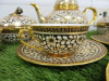 11 x Pieces of The East India Company Royal Bone China Benjarong 18ct Gold Hand Painted Crockery to Include: 1 x Tea Pot, 2 x Milk Jugs, 3 x Sugar Bowls with Lids, 2 x Tea Cups & 2 x Saucers & 1 x Plate. - 5