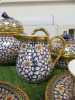 12 x Pieces of The East India Company Royal Bone China Benjarong 18ct Gold Hand Painted Crockery to Include: 1 x Tea Pot, 1 x Milk Jug, 1 x Sugar Bowl with Lid, 3 x Tea Cups & 3 x Saucers & 1 x Mug with Saucer & 1 x Small Cup. . - 5