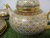 15 x Pieces of The East India Company Royal Bone China Benjarong 18ct Gold Hand Painted Crockery to Include: 1 x Tea Pot, 1 x Milk Jug, 1 x Sugar Bowl with Lid, 3 x Tea Cups & 3 x Saucers & 1 x Mug with Saucer & 1 x Small Cup. . - 3