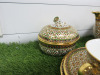 15 x Pieces of The East India Company Royal Bone China Benjarong 18ct Gold Hand Painted Crockery to Include: 1 x Tea Pot, 1 x Milk Jug, 1 x Sugar Bowl with Lid, 3 x Tea Cups & 3 x Saucers & 1 x Mug with Saucer & 1 x Small Cup. . - 4