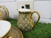 15 x Pieces of The East India Company Royal Bone China Benjarong 18ct Gold Hand Painted Crockery to Include: 1 x Tea Pot, 1 x Milk Jug, 1 x Sugar Bowl with Lid, 3 x Tea Cups & 3 x Saucers & 1 x Mug with Saucer & 1 x Small Cup. . - 5