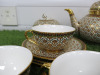 15 x Pieces of The East India Company Royal Bone China Benjarong 18ct Gold Hand Painted Crockery to Include: 1 x Tea Pot, 1 x Milk Jug, 1 x Sugar Bowl with Lid, 3 x Tea Cups & 3 x Saucers & 1 x Mug with Saucer & 1 x Small Cup. . - 6