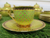 24 x Pieces of The East India Company Royal Bone China Benjarong 18ct Gold Hand Painted Crockery to Include: 3 x Tea Pots with 2 Lids, 2 x Sugar Bowls with 1 Lid, 3 x Tea Cups, 3 x Saucers, 3 x Coffee Cups, 1 x Saucer, 1 x Tray, 8 x Plates & 12 x Cake For - 5