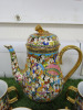 8 x Pieces of The East India Company Royal Bone China Benjarong 18ct Gold Hand Painted Crockery to Include: 1 x Tea Pot, 5 x Tea Cups & 3 x Mugs. - 2