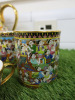 8 x Pieces of The East India Company Royal Bone China Benjarong 18ct Gold Hand Painted Crockery to Include: 1 x Tea Pot, 5 x Tea Cups & 3 x Mugs. - 3