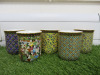5 x The East India Company Royal Bone China Benjarong 18ct Gold Hand Painted Mugs.