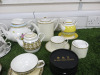 43 x Pieces of Halycon Days English Fine Bone China Crockery to Include: 9 x Assorted Tea For One Tea Sets, 6 x Assorted Tea Pots, 1 x Milk Jug, 1 x Sugar Bowl, 12 x Assorted Tea Cups & 12 x Assorted Saucers, 2 x Coaster Sets. - 3